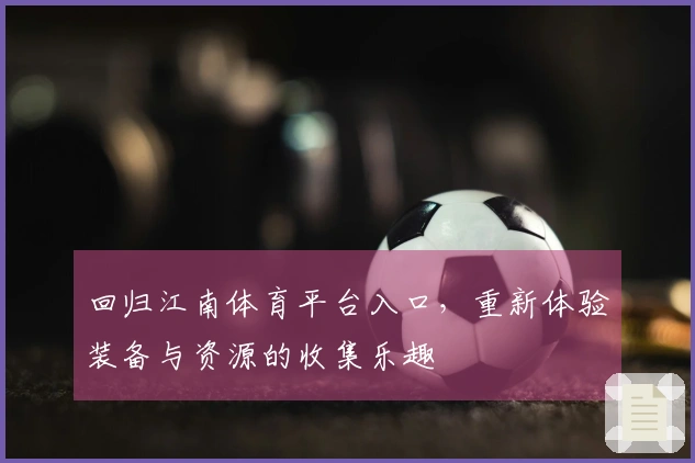 回归江南体育平台入口，重新体验装备与资源的收集乐趣